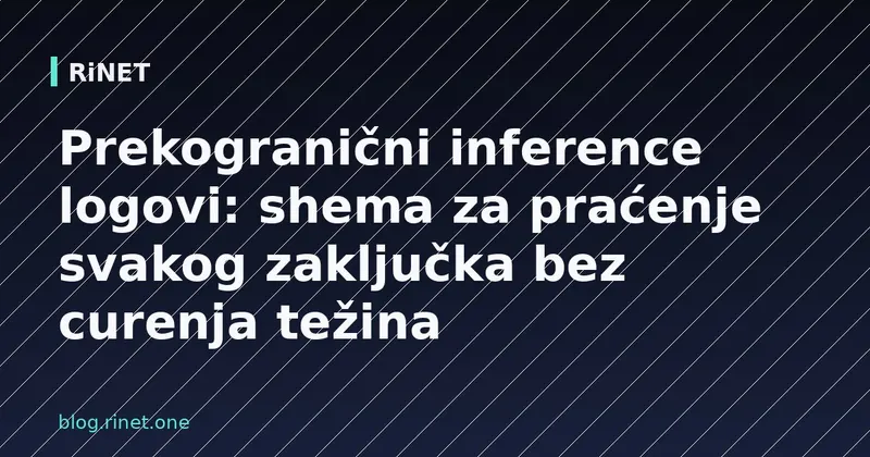 Prekogranični inference logovi: shema za praćenje svakog zaključka bez curenja težina