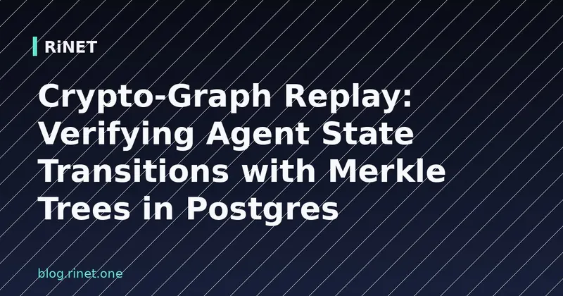 Merkle stablo u Postgresu za provjeru stanja agenata