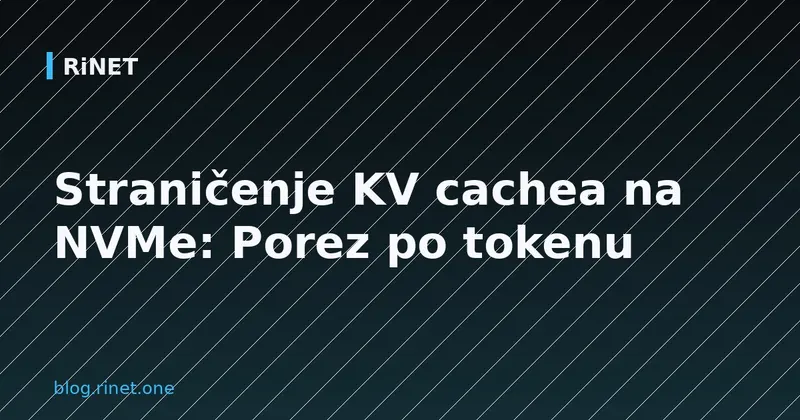 Straničenje KV cachea na NVMe: Porez po tokenu