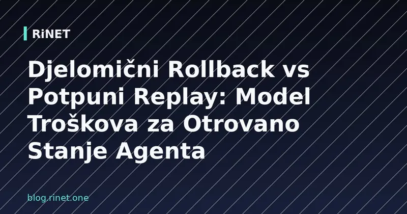 Djelomični Rollback vs Potpuni Replay: Model Troškova za Otrovano Stanje Agenta
