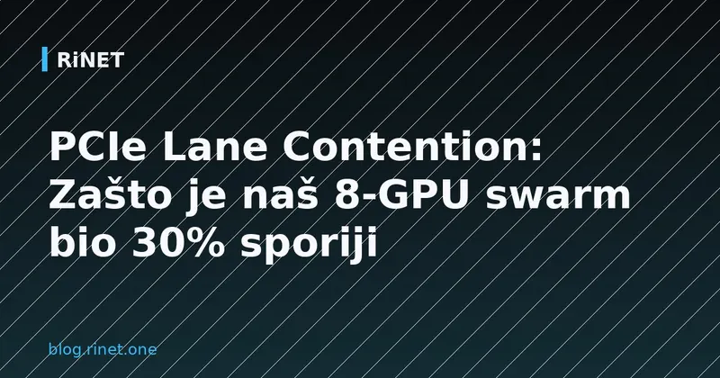 PCIe Lane Contention: Zašto je naš 8-GPU swarm bio 30% sporiji