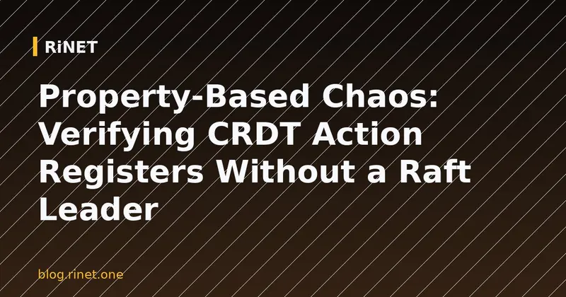 Property-Based Testing za CRDT Action Registere bez Raft lidera