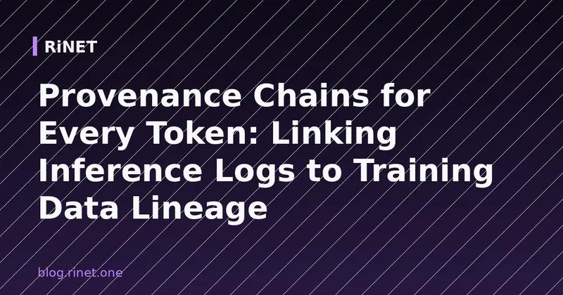 Provenance lanči za svaki token: Povežite logove s podacima