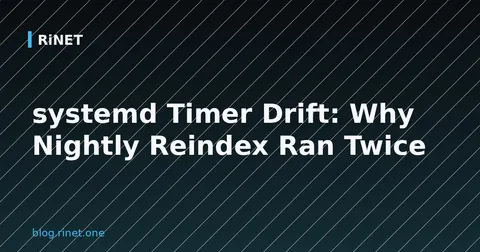 systemd Timer Drift: Why Nightly Reindex Ran Twice