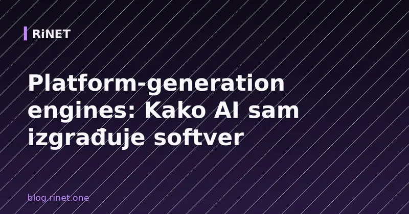 Platform-generation engines: Kako AI sam izgrađuje softver