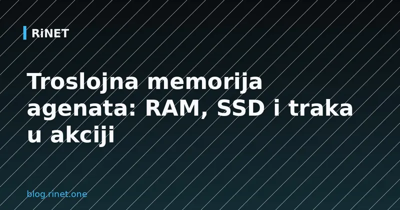Troslojna memorija agenata: RAM, SSD i traka u akciji
