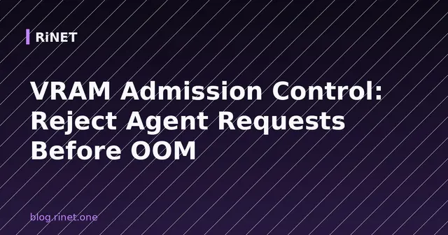 VRAM Admission Control: Odobravanje memorije za agenti prije OOM