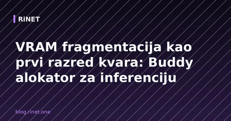 VRAM fragmentacija kao prvi razred kvara: Buddy alokator za inferenciju