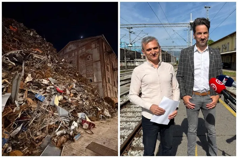Tisuće tona metalnog otpada u središtu riječke luke, bez dozvole, mjesecima
